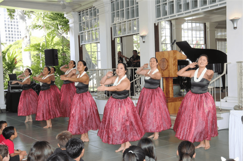 Hula performers