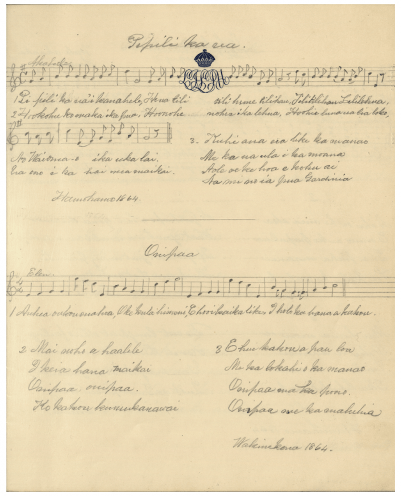 Musical scores written by the Queen